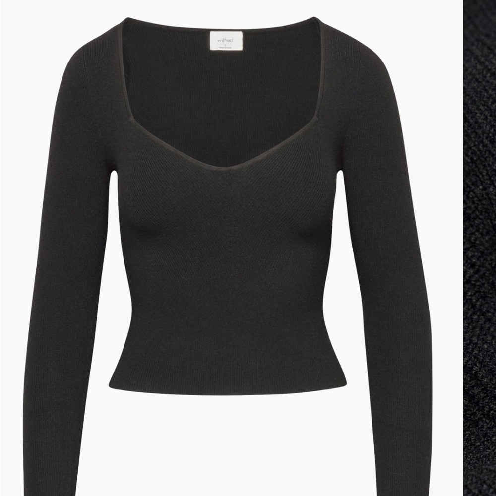 COPY - Aritzia Wilfred Tuscany sweater in black